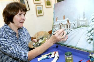 Mary McSweeney Irish Artist painting